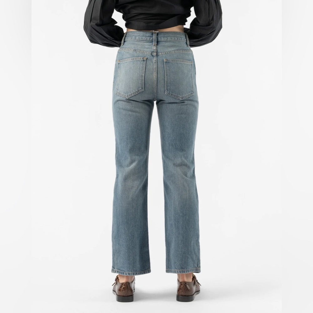 NWT Caron Callahan Joni Jean Washed 70s Denim 24 FW23 high rise button fly